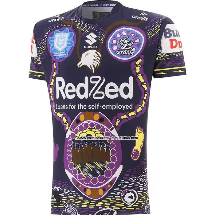 Camiseta Melbourne Storm Rugby 2026 Indigena